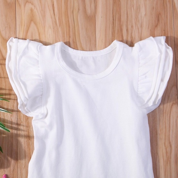 Sofia White Ruffle Romper - Picture 3 of 5